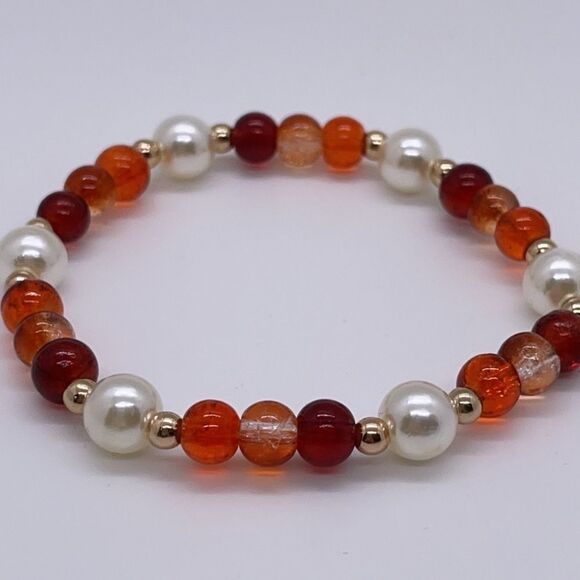 NWT Wool + Pepper Co. Fall 2021 Glass Bracelet - Picture 2 of 6